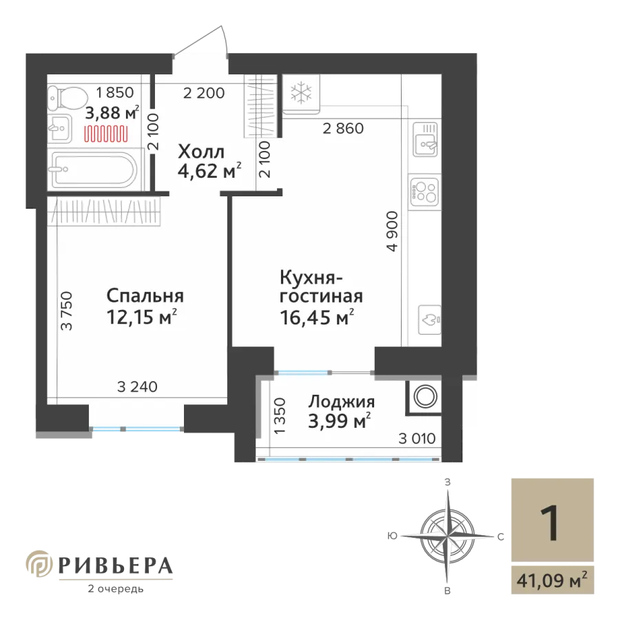 Планировка К1-39.1-1